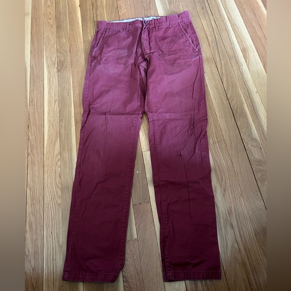 H&M Pants Used Mens H M Burgundy Pants Size 3 Slim Fit Poshmark